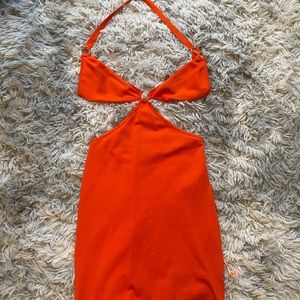 White fox mini dress